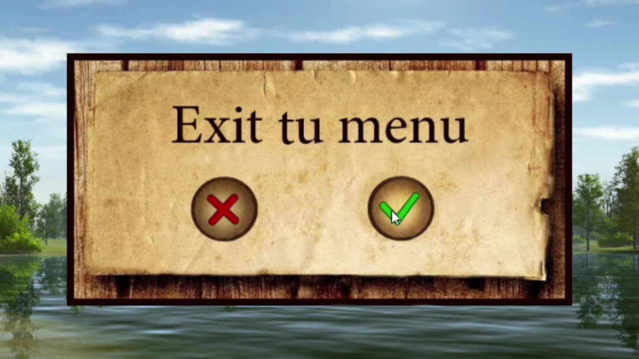 Exit tú menu