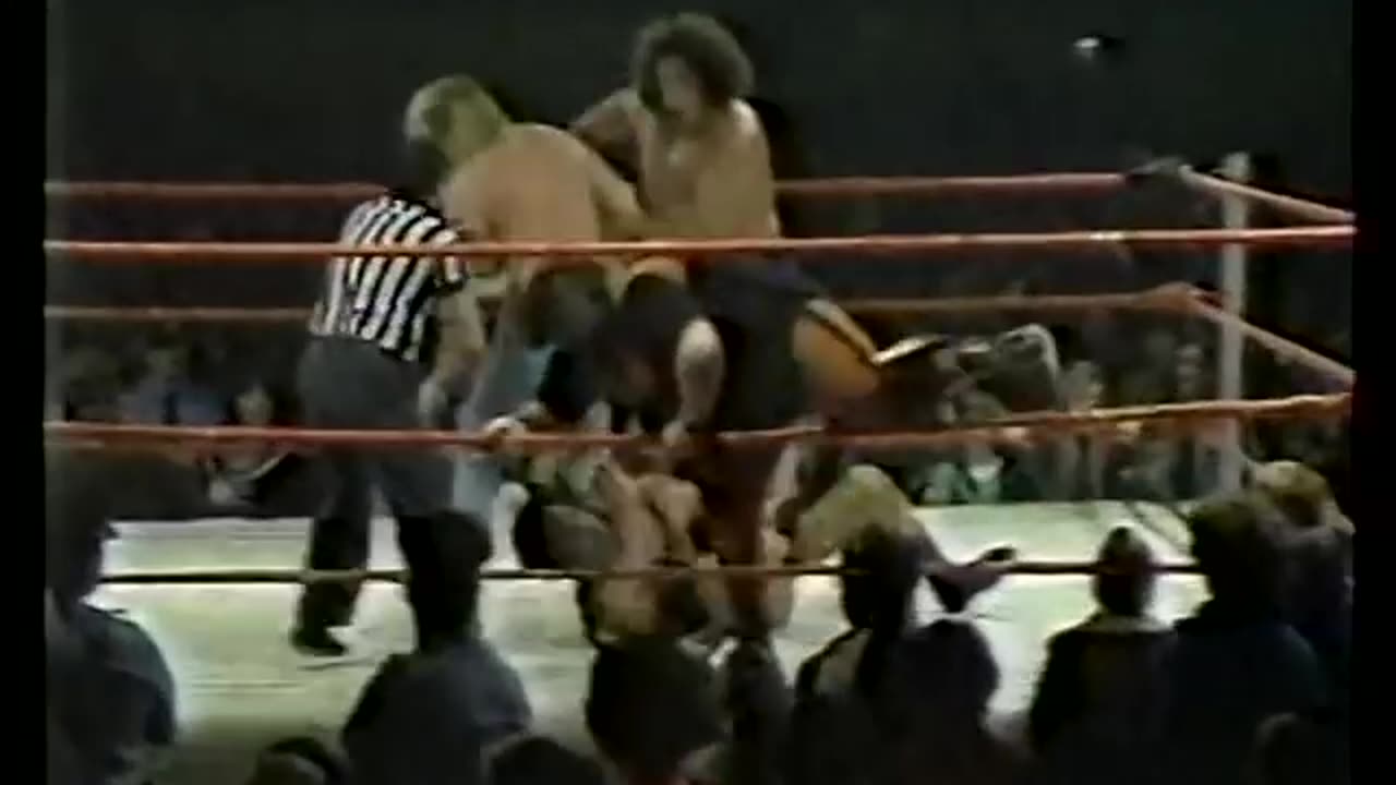 Andre the Giant & Angelo Mosca vs Big John Studd & Jerry Blackwell