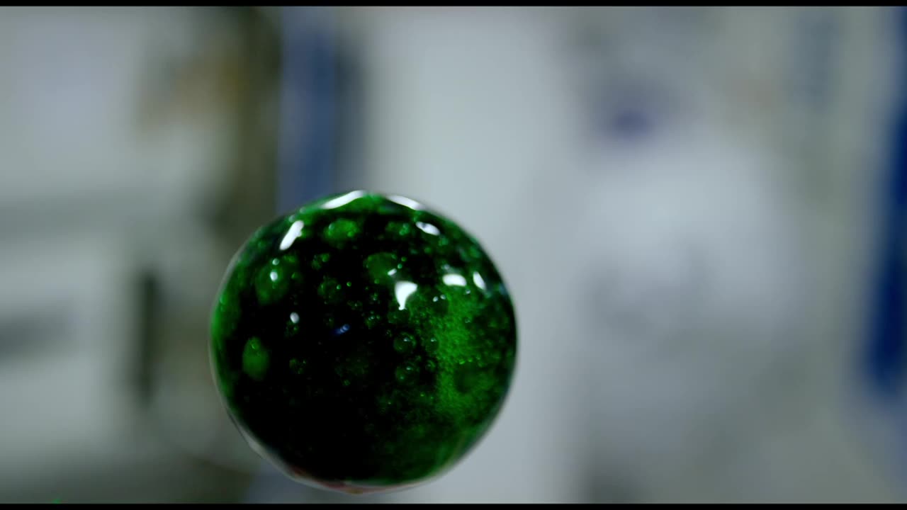 4K Video of Colorful Liquid in Space