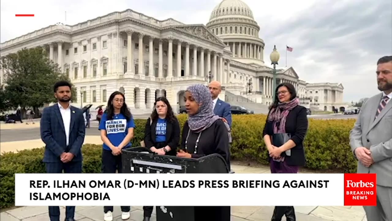 JUST IN- Ilhan Omar Leads Press Briefing To Address Rise In Islamophobia