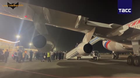 Russian FM Lavrov touches down in Samarkand, Uzbekistan.