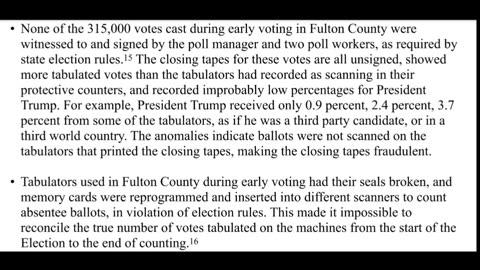 GEORGIA ELECTION FRAUD EVIDENCE