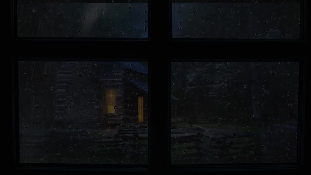 Fall Asleep Instantly - Rain on Glass Sounds for Sleeping - 1 hour Rain Sounds