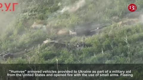 Large number of Ukrainian soldiers attacked Russian position with US armored vehicles