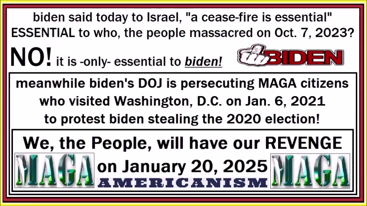 biden says it is "essential" - STFU biden (jew hater)