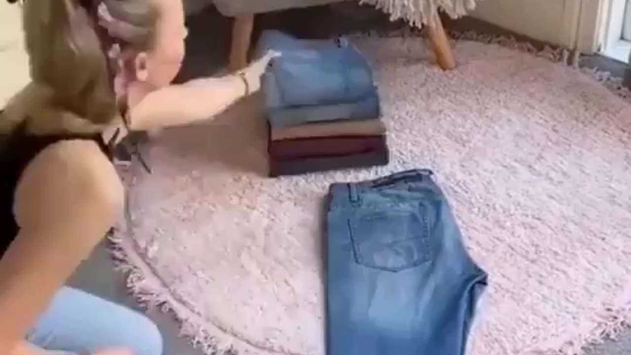 Best way to fold jeans