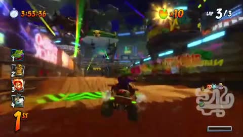 Tiny Arena Mirror Mode Gameplay - Crash Team Racing Nitro-Fueled