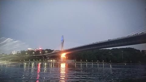 #Hyderabad.# durgam cheruvu #cable bridge