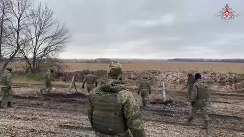 Combat work of 120 mm mortars