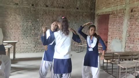 Desi school girl dance video