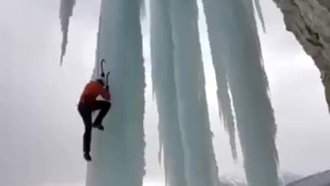 Hanging on ice 🧊🧊