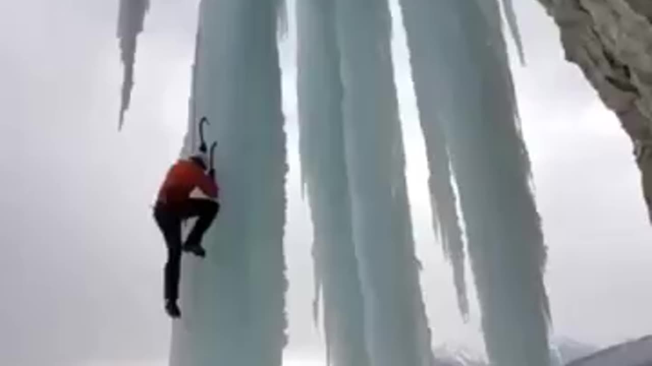 Hanging on ice 🧊🧊