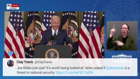 Clueless' Joe Biden 'panics' after Elon Musk question