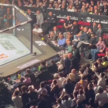 Some fun crowd chants at #UFC302.