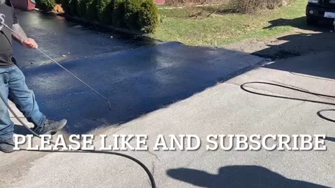 Asphalt Spray Sealing: “ The Kids Running Across The Driveway “ Top Coats Pavement Maintenance