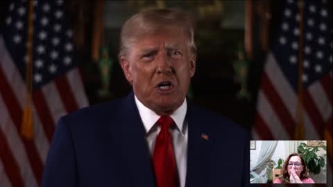 Pre-recorded video from President Trump