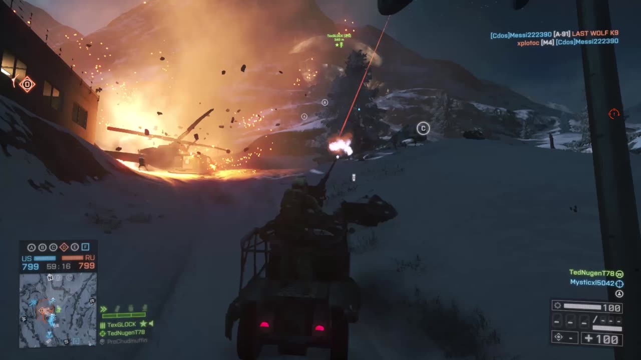 Battlefield 4-Snowmobile Ride Gone Wrong!