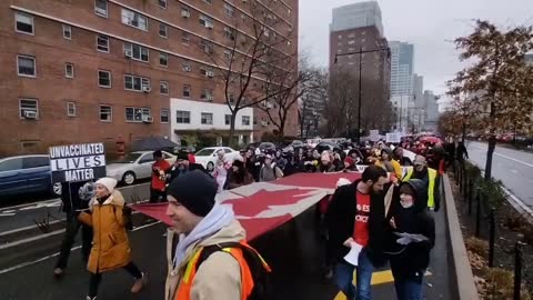 New York city shuts down Brooklyn bridge in support of Canada freedom convoy