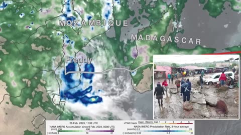 NASA Tracks Freddy, Longest-lived Tropical Cyclone on Record