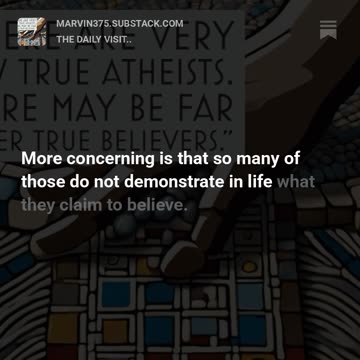 Atheists and Unbelievers...