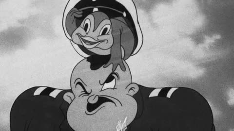 Popeye the Sailor - 1941x10 - The Mighty Navy