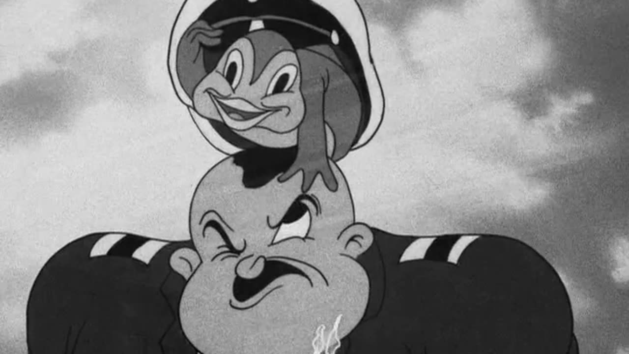 Popeye the Sailor - 1941x10 - The Mighty Navy