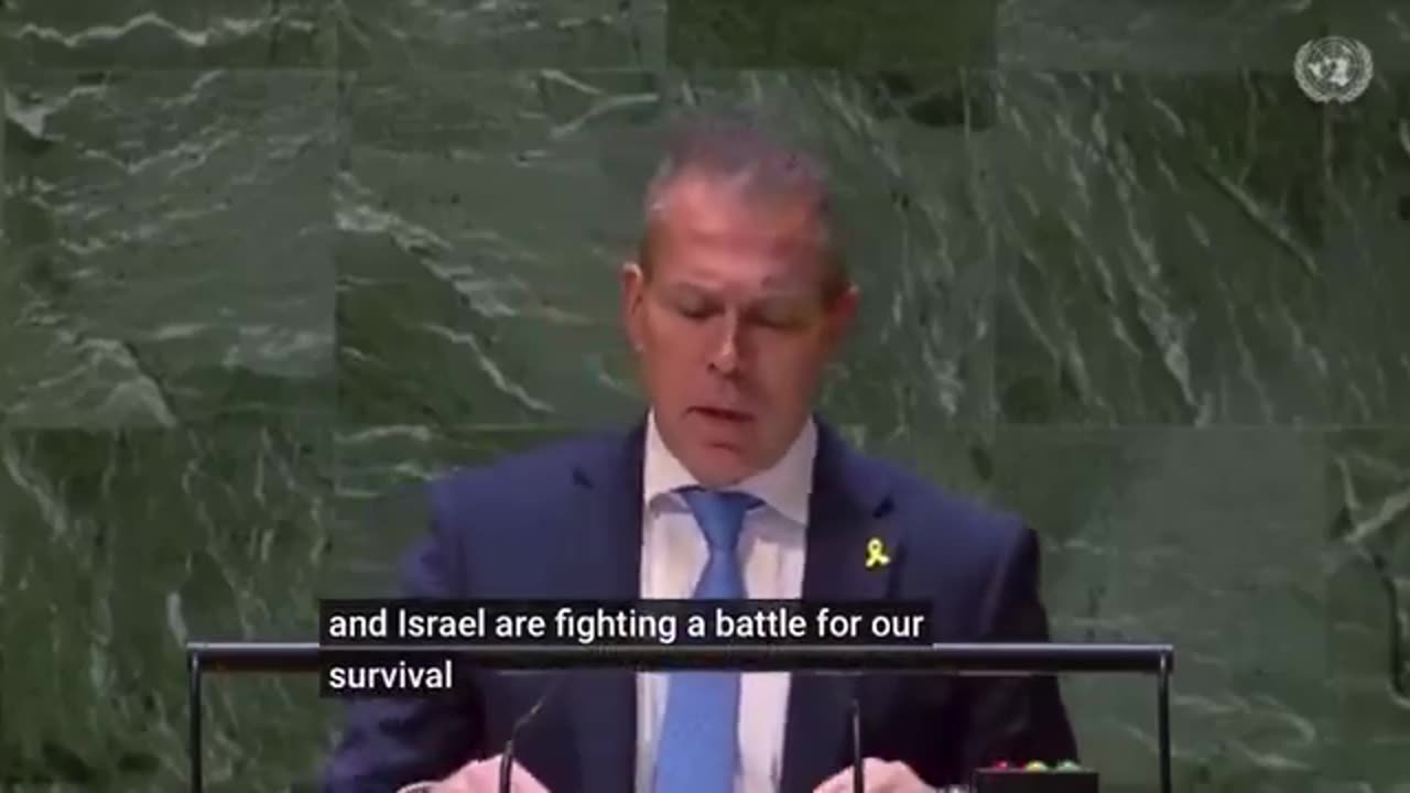 ►🔴✡️ 🕍 🇮🇱 Israel's UN ambassador, Gilad Erdan Calls Ukraine "Ally" and Compares Russia to Hamas