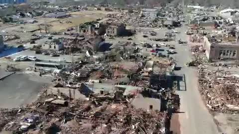 More footage from the tornado storm in Kentucky