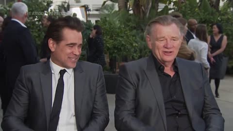 Colin Farrell, Brendan Gleeson on their 'Awkward' Golden Globes Kiss