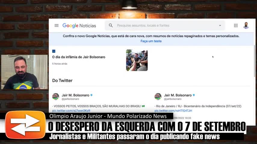 O Desespero da Esquerda com o SUCESSO do 7 de SETEMBRO - by Mundo Polarizado