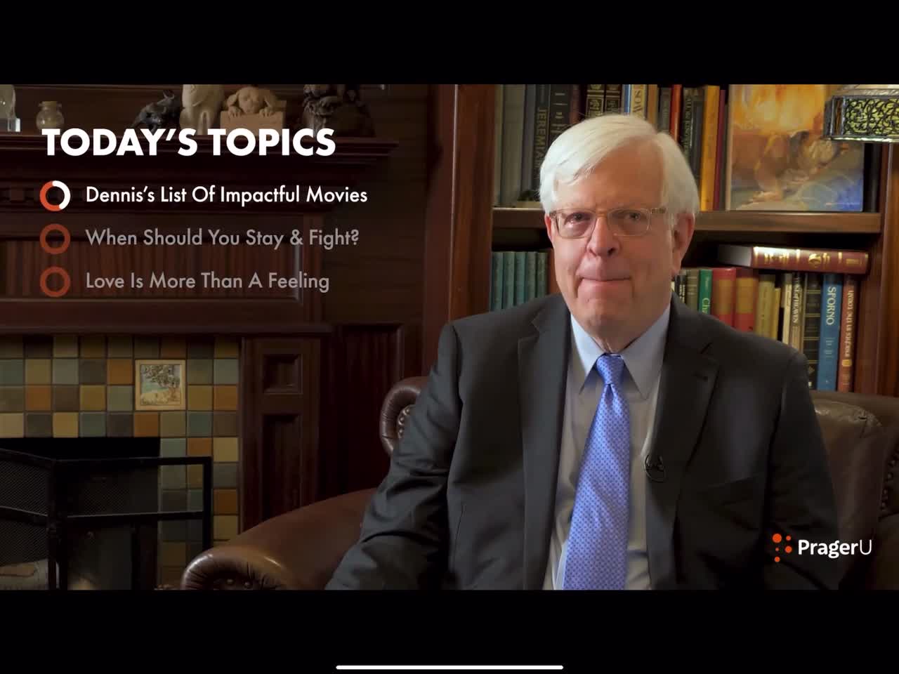 Dennis Prager Fireside Chat #263 Dennis gives movie recommendations Subscribe to PragerU 👇