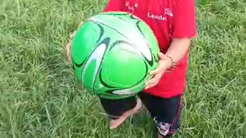 Kid Play football at company bag saharanpur uttar pradesh