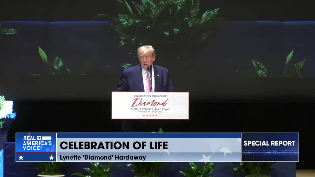 President Trump On The Beautiful Tribute To Lynette ‘Diamond’ Hardaway