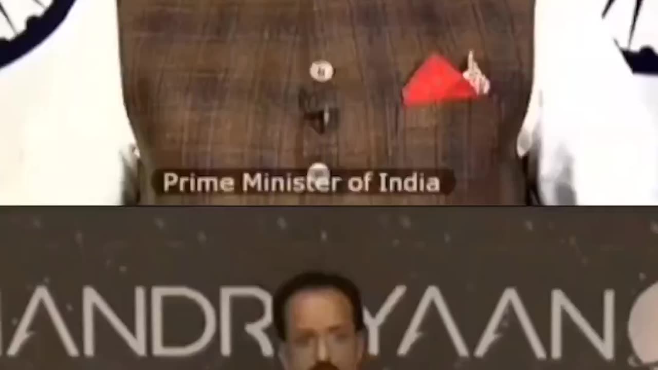 The moment when India reached on the Moon. India proud moment