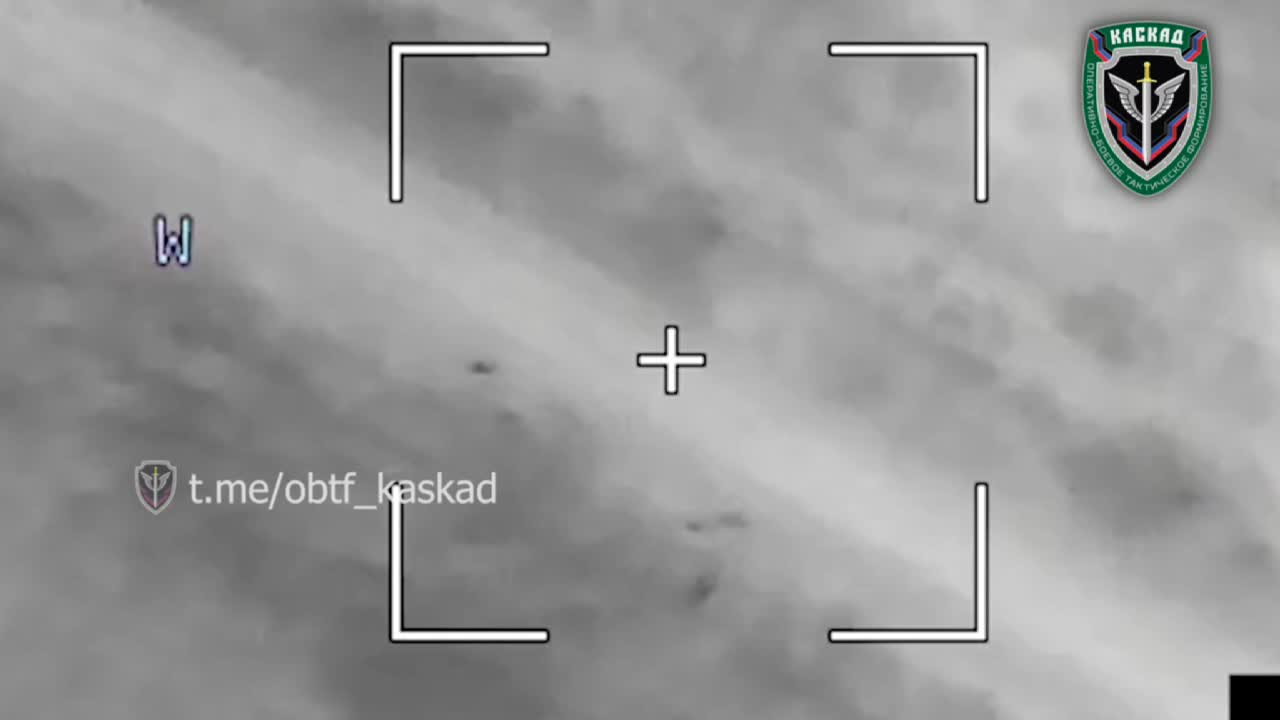 A Russian Cub UAV bomber strikes V.S.U. infantry near Pavlovka.