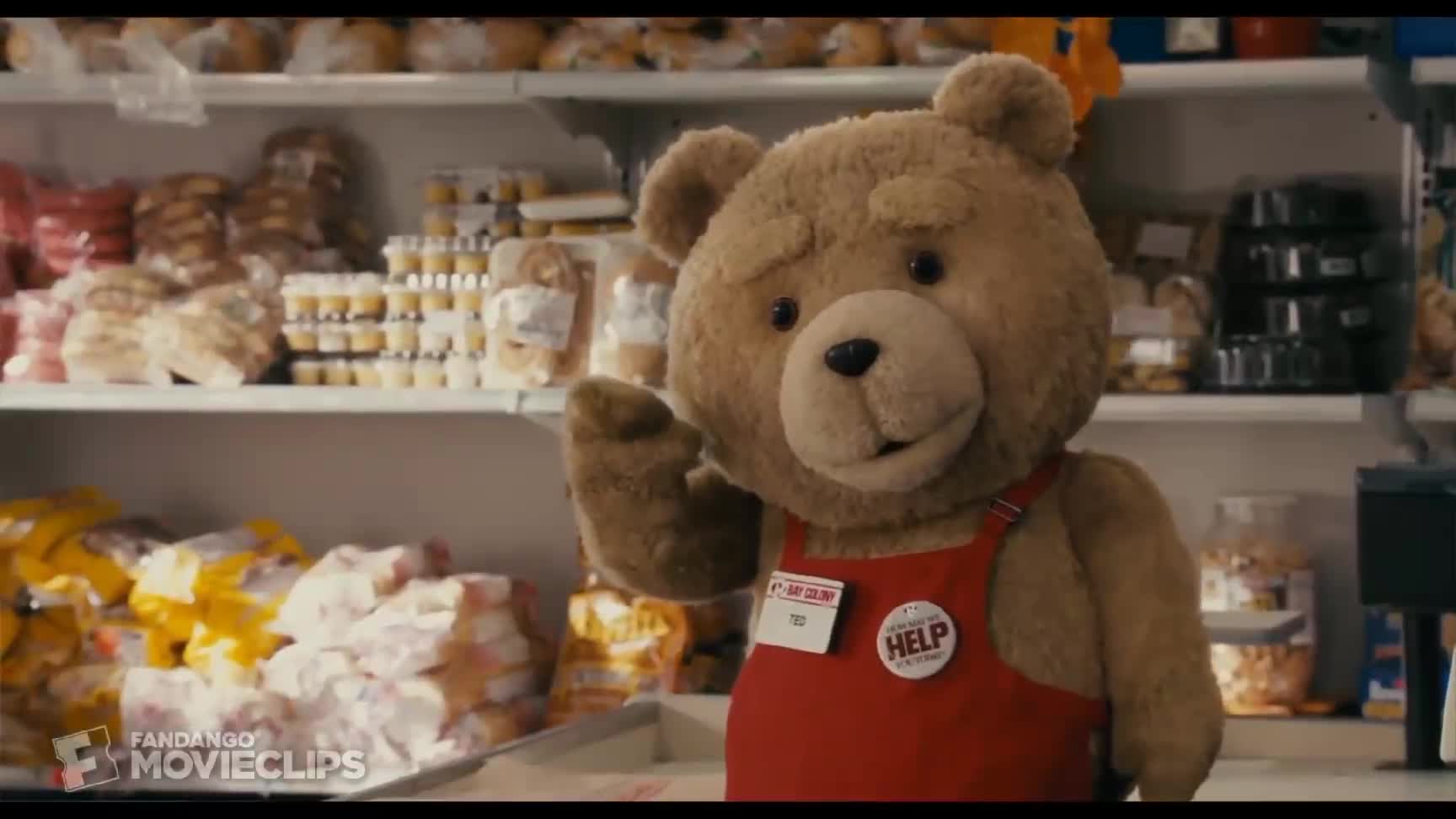 Ted movie - the supermarket scene