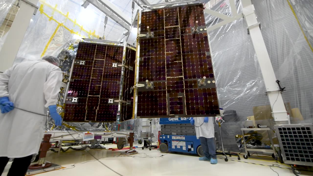 PACE Satellite Deploys Solar Array