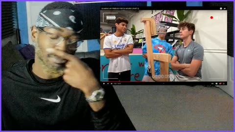 Ben Azelart SCARING MY FRIENDS FOR 24 HOURS! PART 3 altanta producer reaction