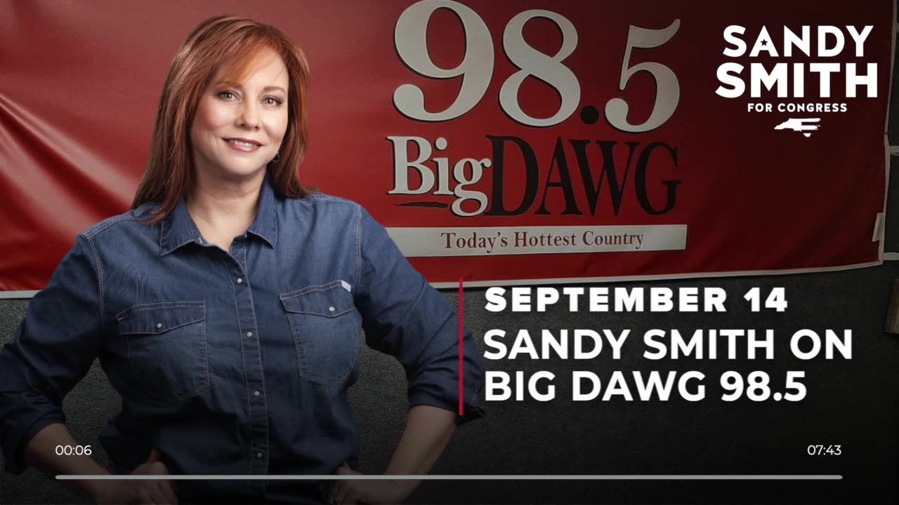 Sandy Smith Interview on Big Dawg 98.5 (9/14/2023)