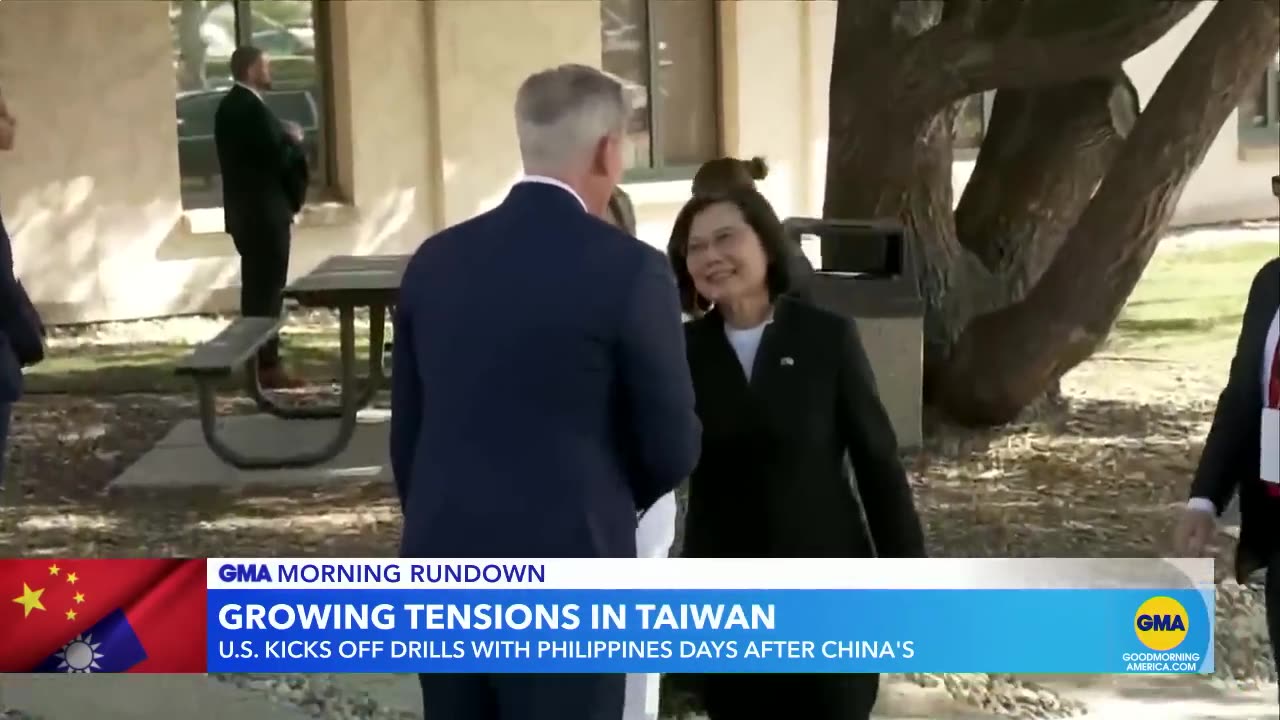 Tension rise in Taiwan as U.S. kicks off nearby | GMA