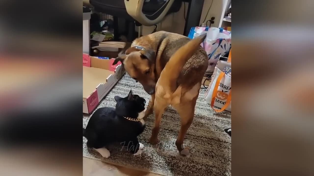 Funny animal compilation. #cat #dog