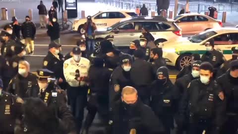 Antifa clashes with police in New York