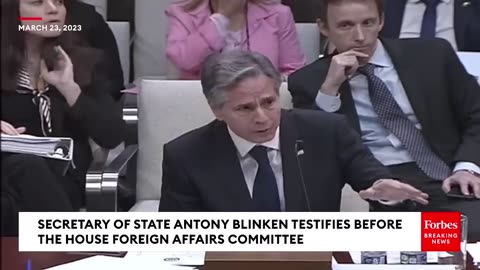 'In A Very Kissinger-Like Way...'- GOP Lawmaker Rips Sec. Antony Blinken's Testimony Apart