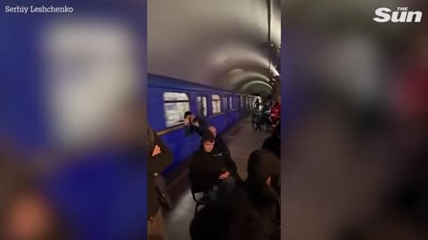 David Letterman interviews Zelensky in underground Kyiv metro station