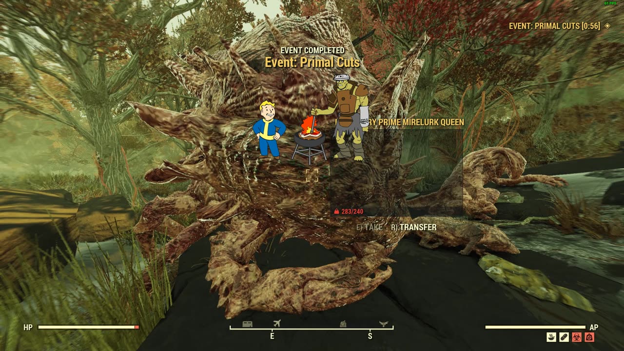 Fallout 76 - Bugged Mirelurk Queen