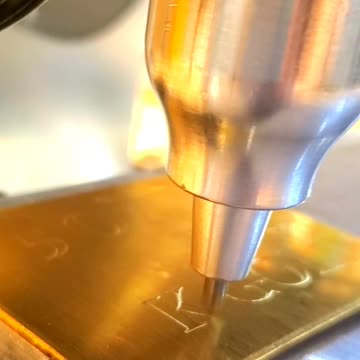 Marking an $11K 5 OZT 99.99 24K Gold Bar