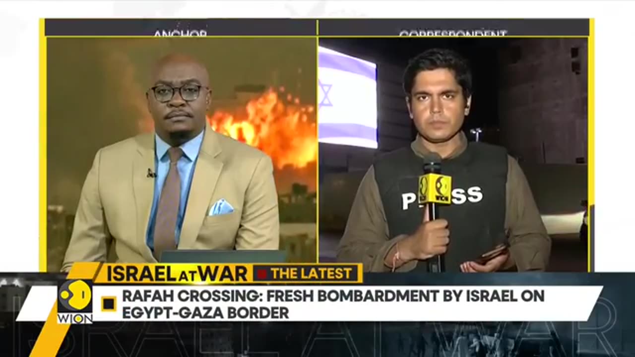 Israel-Palestine_war__Fresh_bombardment_by_Isreal_of_Egypt-Gaza_border___WION_Pulse