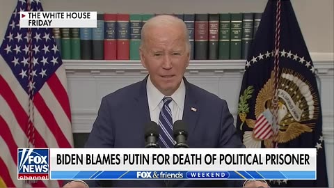 Biden boldly blames Putin for the death of political prisoner #shorts