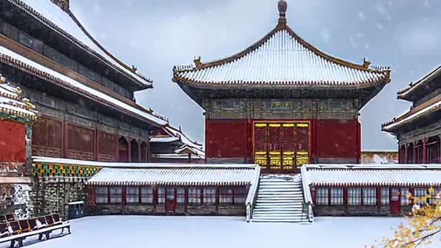 Today, the snow in the Forbidden City will not let the years go by, nor will it let you down