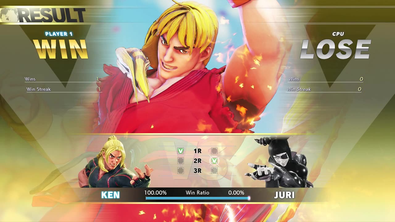 30.Ken vs Juri (Hardest AI) - Street Fighter V